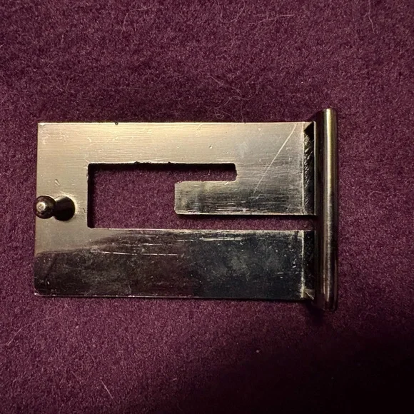 Geometric Crystal Embellished Rectangular Buckle - Picture 3 of 3